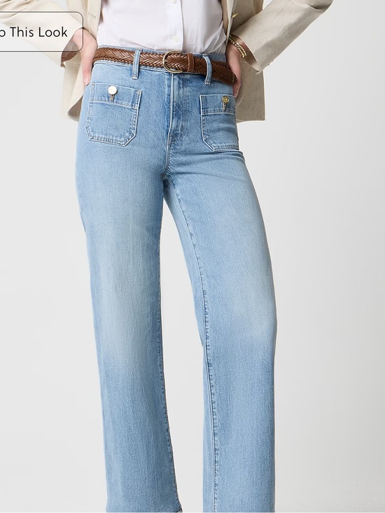 J. Crew Factory Denim - J. Crew Factory Slim wide-leg Sailor jean in all-day stretch